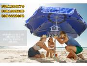 Sombrilla playa de 2.40 metros con protección uv sombrilla playa toldo lona carpa Bolsón