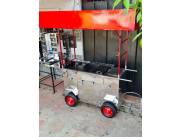 Carrito para venta de hamburguesas y super panchos