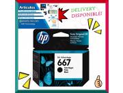 CARTUCHO DE TINTA HP 667 3YM79AL NEGRO