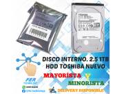 DISCO DURO INTERNO 2.5 TOSHIBA 1TB