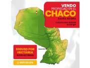 EN VENTA PROPIEDAD DE 10.400 HECTAREAS EN EL CHACO BAHIA NEGRA