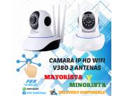 CAMARA IP HD V380 WIFI 3 ANTENAS