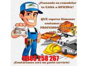 OFRECEMOS SERVICIOS DE REMODELACION, MANTENIMIENTO DEL HOGAR