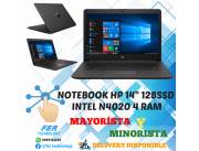 NOTEBOOK HP 14-CF2096 14 INTEL CELERON N4020 4GB RAM 128GB SSD