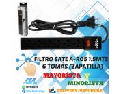 FILTRO SATE A-R05 1.5MTS CON 6 TOMAS (ZAPATILLA)