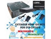 EXTENSOR HDMI POR RJ45 HASTA 120 MTS.