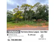 Terreno 375m2 z/ Luque-San Ber