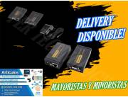 EXTENSOR VGA ACTIVO + AUDIO POR UTP 100 MTS