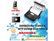 IMPRESORA TÉRMICA MTP-3 80MM BLUETOOTH