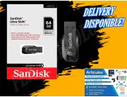 PENDRIVE SANDISK ULTRA SHIFT 64GB USB 3.0