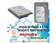 DISCO INTERNO 3.5 SEAGATE 1TB 7200 RPM PULL