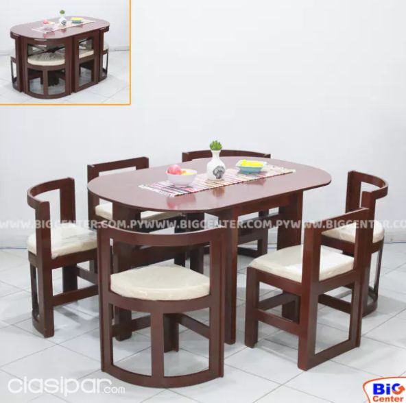 Juego de Comedor Alaska 4 Sillas - CBC Muebles