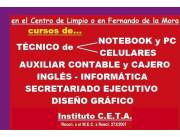 cursos p/ SECRETARIADO-CAJERO-AUXILIAR CONTABLE-INGLES ETC......