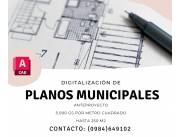 DIGITALIZACIÓN DE PLANOS MUNICIPALES
