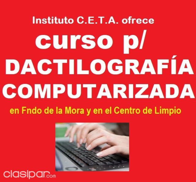 Otros cursos - CURSO DE DACTILOGRAFIA COMPUTARIZADA!!!