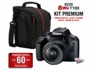 Cámara Canon EOS T100 Kit Premium. Adquirila en cuotas!