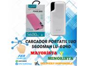 CARGADOR PORTATIL LUO 5600MAH LU-6040