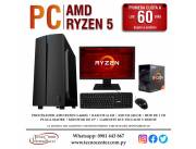 PC de Escritorio AMD Ryzen 5 RAM 16 GB. Adquirila en cuotas!