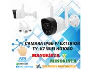 CAMARA IP66 P/ EXTERIOR TY-K7-20R WIFI HD1080