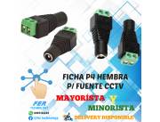 10 FICHAS P4 HEMBRA P/ FUENTE CCTV