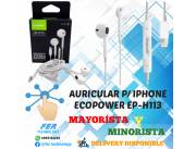 AURICULARES ECOPOWER EP-H113 PARA IPHONE