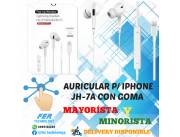 AURICULARES JH-7A CON GOMA PARA IPHONE