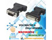 ADAPTADOR VGA MACHO A DVI-I HEMBRA