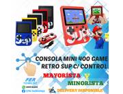 CONSOLA MINI 400 GAME RETRO SUP C/ CONTROL