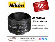 Lente Nikon FX 50mm. F/1.8D. Adquirila en cuotas!