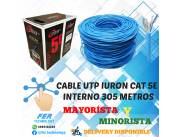 CABLE UTP IURON OWIRE CAT5E 4P 0.50MM 305M