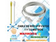 CABLE UTP INTERNO CAT5E 1 Y 1.5 METROS
