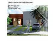 MORA-CUE – LUQUE: EXCLUSIVO CONDOMINIO, DÚPLEX, 2 DORMIT, SEG. 24 HS. 400.000.000 GS.