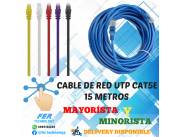 CABLE UTP INTERNO CAT5E 15MTS