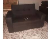 Sofa / Living nuevo sin uso,* color negro, para 2 Personas Medidas: 1.30 de largo