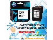 CARTUCHO DE TINTA HP 667 3YM79AL NEGRO