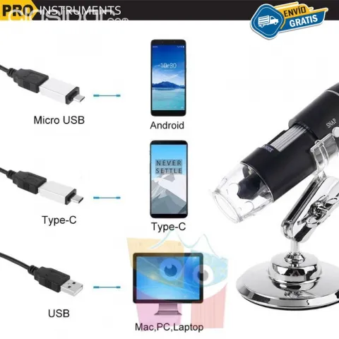 Microscopio Digital Usb Para Electronico Portatil Para Laptop Pc  Electronica New