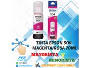 TINTA EPSON 504 MAGENTA/ROSA 70ML