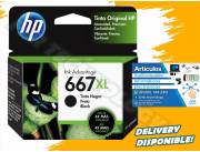 CARTUCHO DE TINTA HP 667XL NEGRO