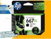 CARTUCHO DE TINTA HP 667XL NEGRO