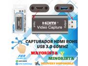 CAPTURADOR HDMI ROHS USB 3.0 60MHZ