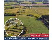 VENDO 19 hectáreas en Alto Paraná - Los Cedrales