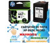 CARTUCHO DE TINTA HP 667XL NEGRO