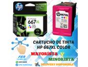 CARTUCHO DE TINTA HP 667XL COLOR