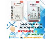 CARGADOR P/ PILA AA/AAA/9V/2V MOX MO-CB738