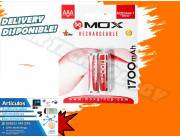 PILA RECARGABLE MOX AAA X2 1700MAH