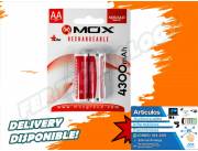 PILA RECARGABLE MOX AA X2 4300MAH