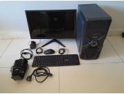 Computadora procesador i3 - 16GB RAM - Disco SSD - Monitor 20