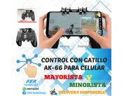 CONTROL CON GATILLO AK-66 PARA CELULAR