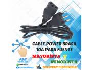 CABLE POWER P/ FUENTE BRASIL