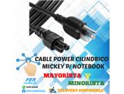 CABLE POWER CILINDRICO MICKEY PARA NOTEBOOK